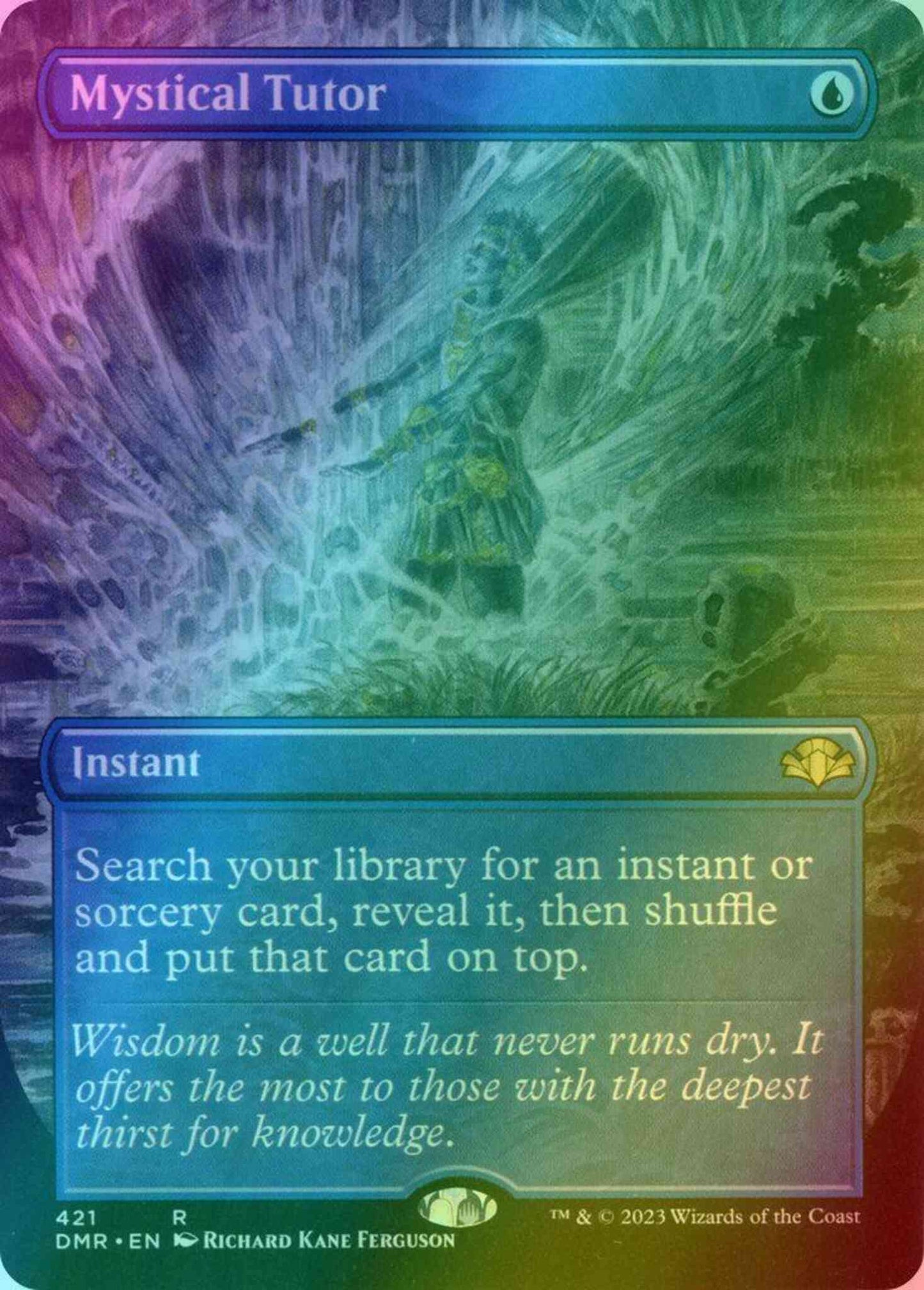 Mystical Tutor [421] [Borderless] [Dominaria Remastered] [Foil]