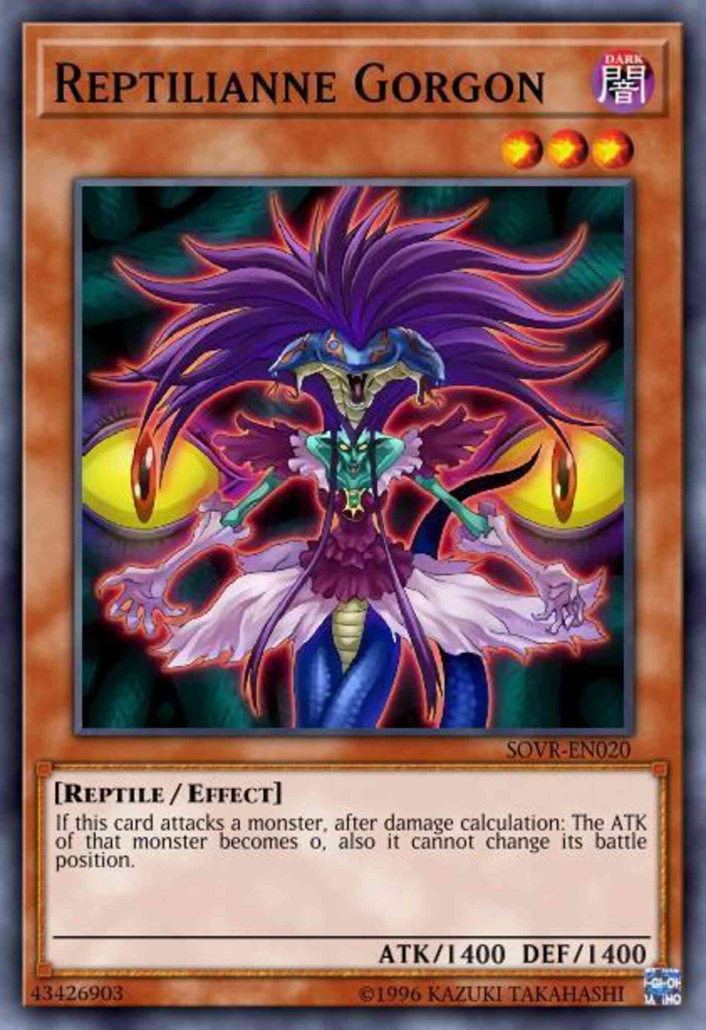 Reptilianne Gorgon - SOVR-EN020 - Common - Unlimited
