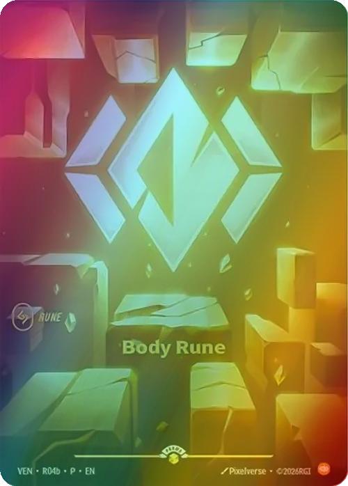 Body Rune (Vendetta) - R04b [Riftbound Organized Play Promotional Cards] [Foil]