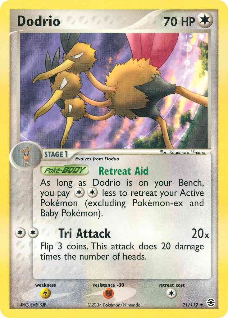 Dodrio - 21/112 - Rare [ex6-21] [Non-Holo]