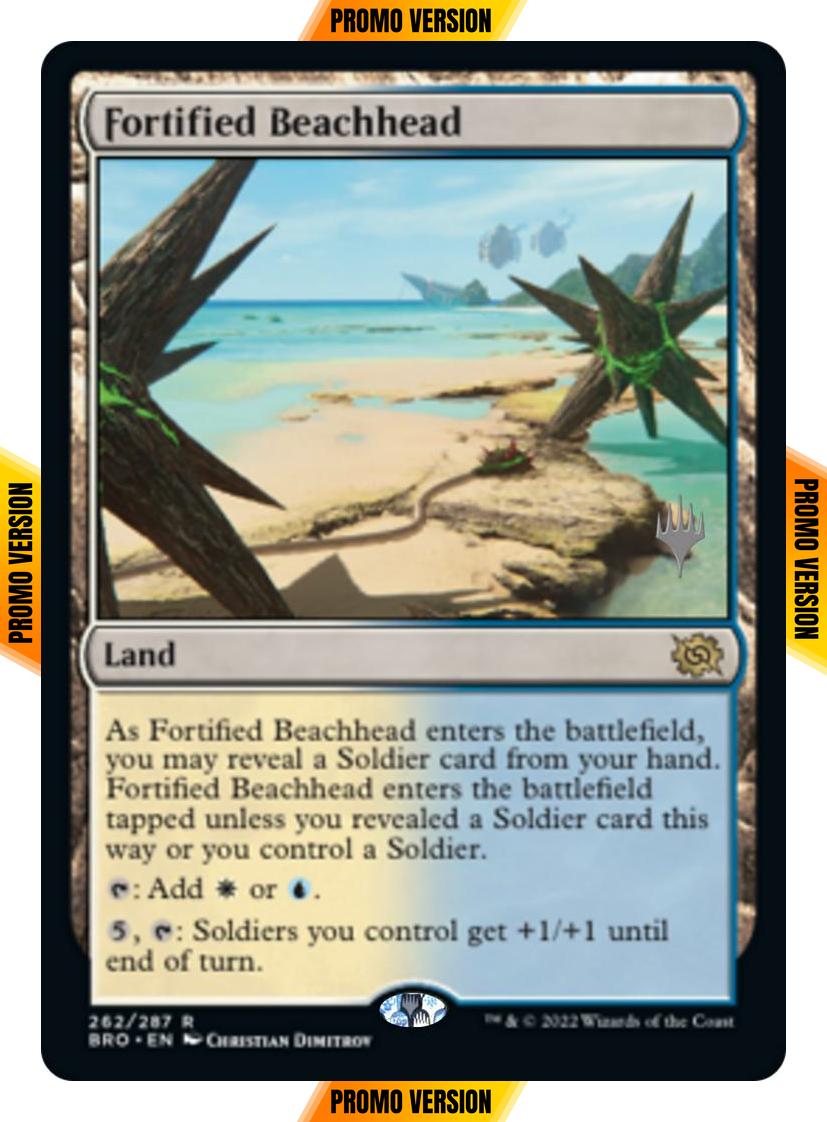 Fortified Beachhead [262p] [Promo Pack] [The Brothers' War: Promos] [Non-Foil]