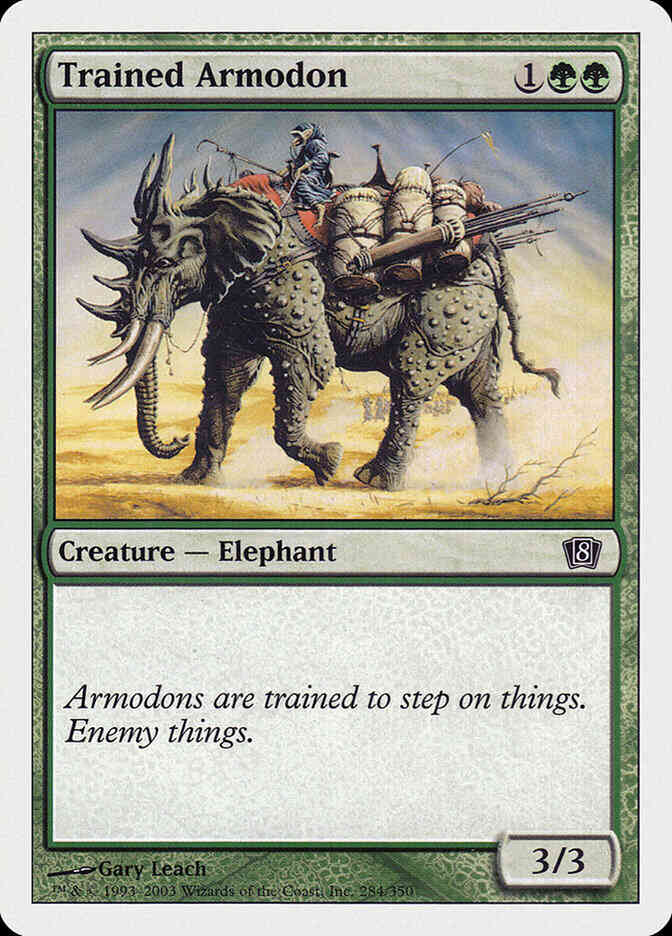 Trained Armodon [284] [Eighth Edition] [Non-Foil]