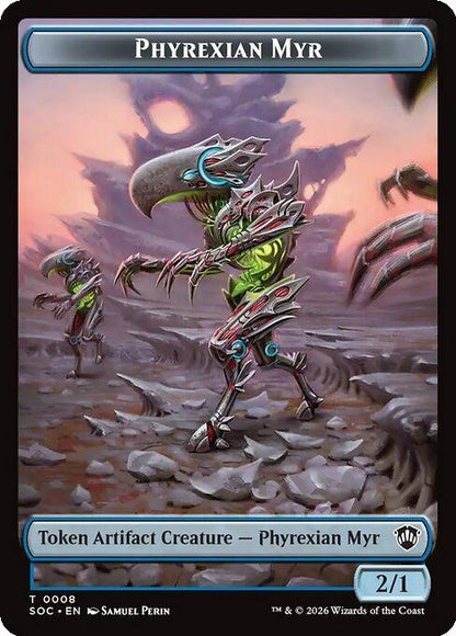 Elemental Token (21) // Phyrexian Myr Token (08) [Secrets of Strixhaven: Commander: Tokens] [Non-Foil]