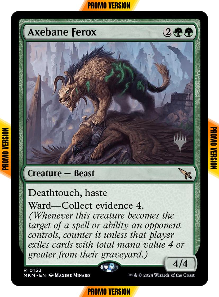 Axebane Ferox [153p] [Promo Pack] [Murders at Karlov Manor: Promos] [Non-Foil]
