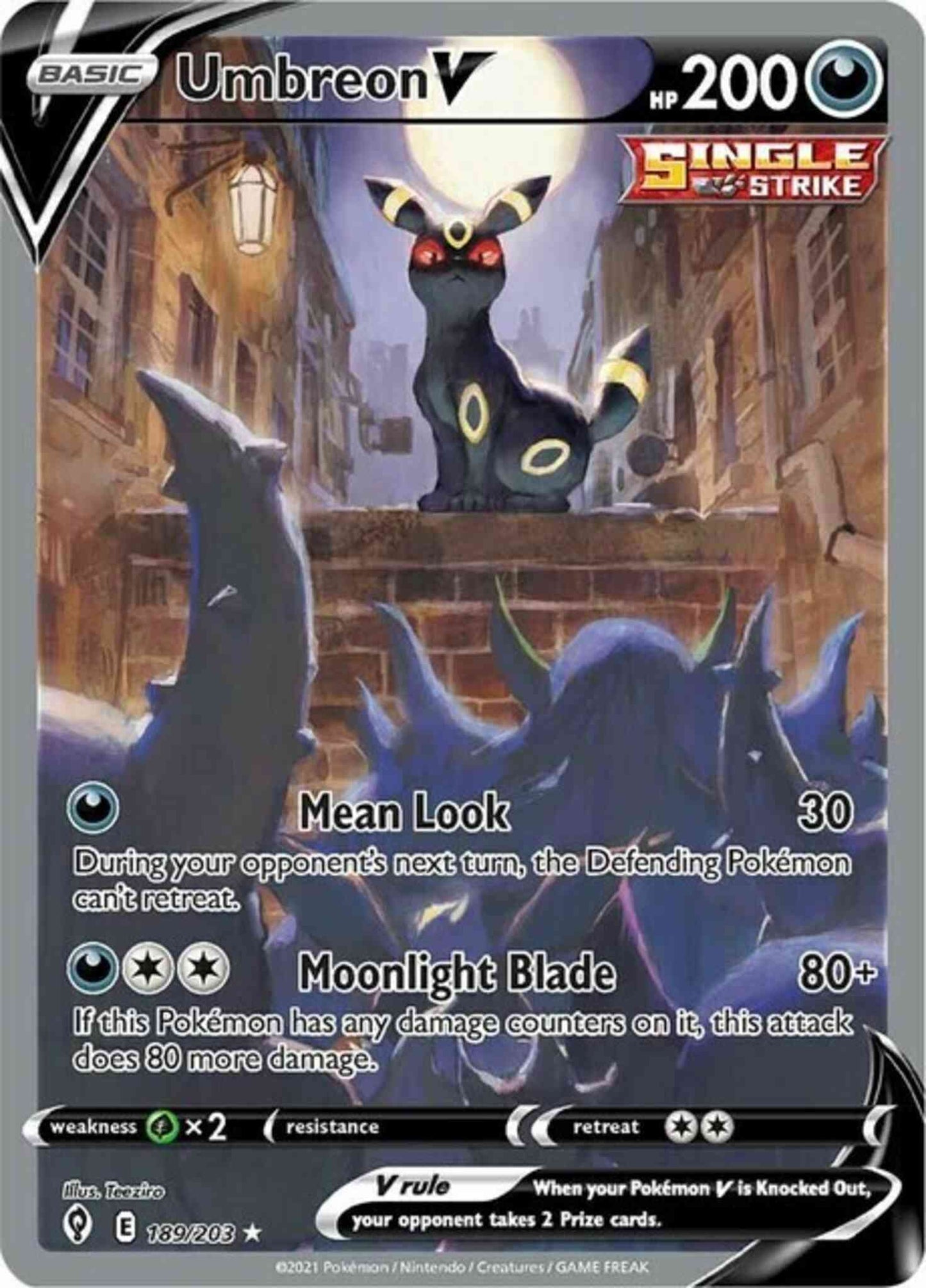 Umbreon V - 189/203 - Rare Ultra [swsh7-189] [Ultra]