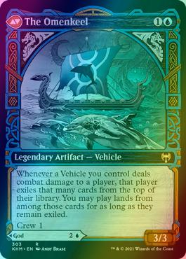 Cosima, God of the Voyage // The Omenkeel [303] [Showcase] [Kaldheim] [Foil]