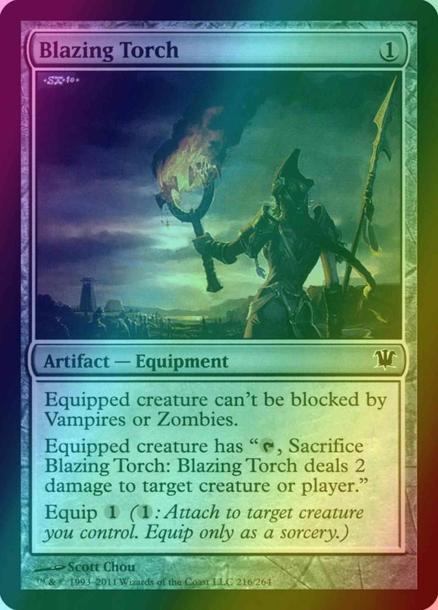 Blazing Torch [216] [Innistrad] [Foil]