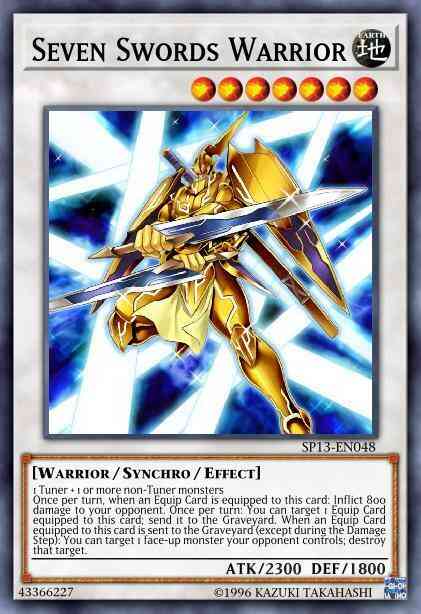 Seven Swords Warrior - SP13-EN048 - Starfoil Rare - 1st Edition