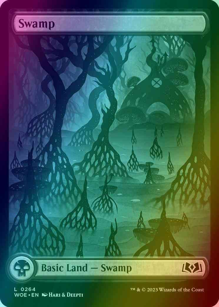 Swamp [264] [Full Art] [Wilds of Eldraine] [Foil]