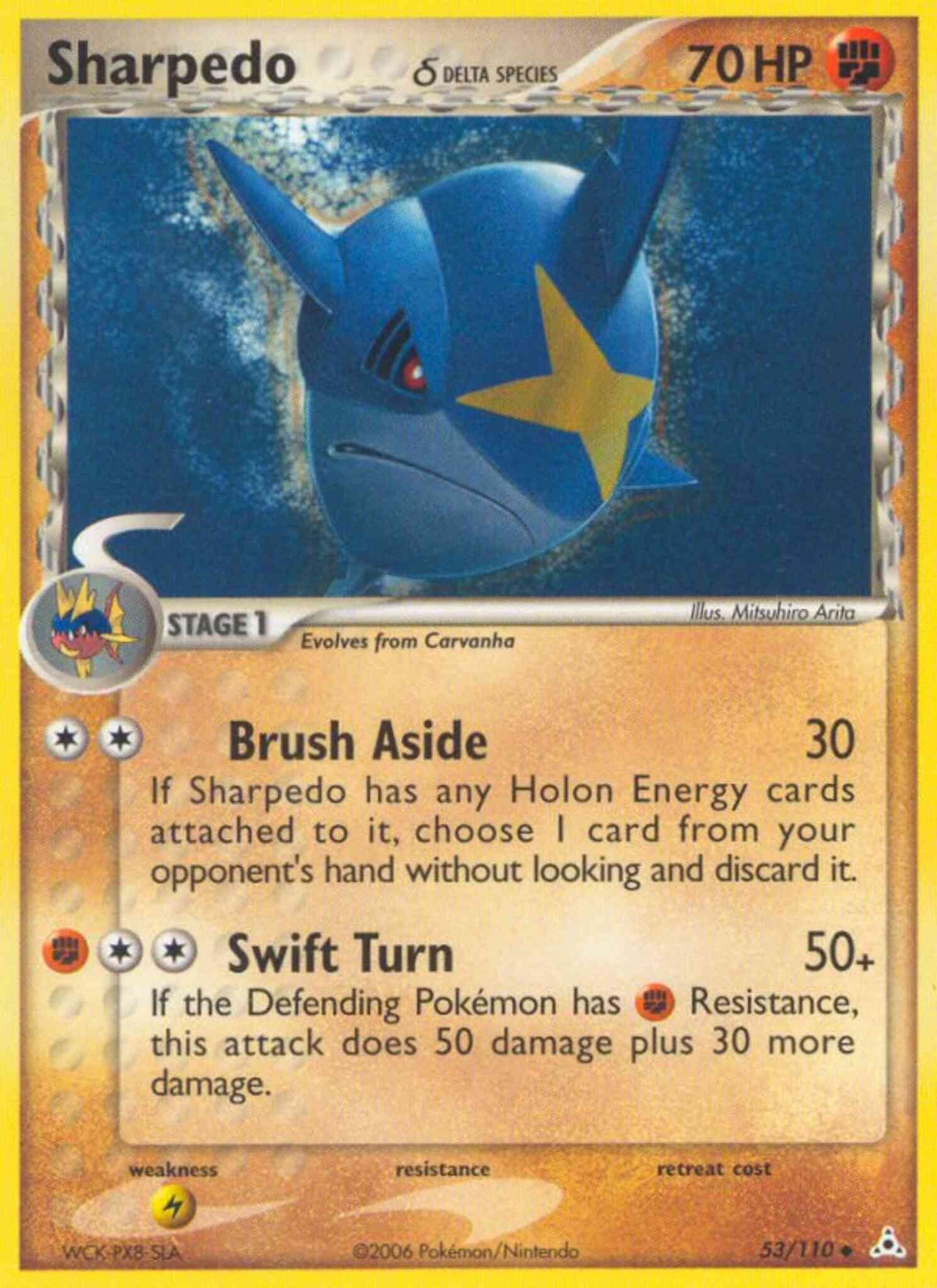 Sharpedo δ - 53/110 - Uncommon [ex13-53] [Reverse Holo]