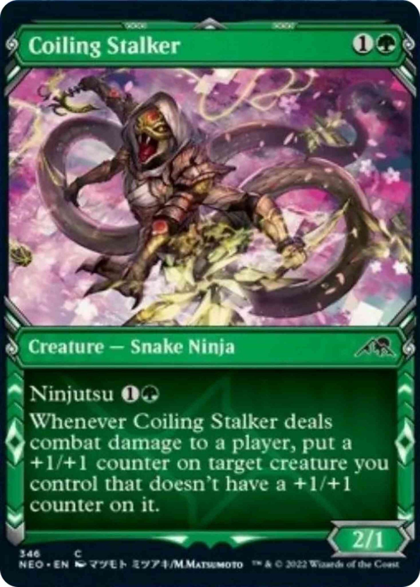 Coiling Stalker [346] [Ninja Showcase] [Kamigawa: Neon Dynasty] [Non-Foil]