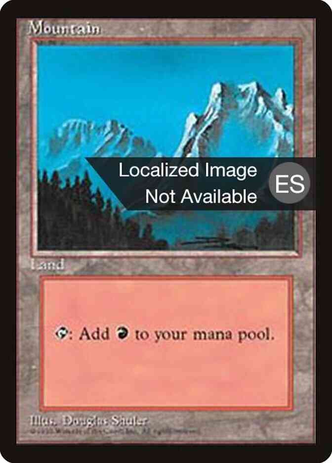 Mountain - Japanese [Blue Sky] [374] [Fourth Edition Black Border: Japanese] [Non-Foil]