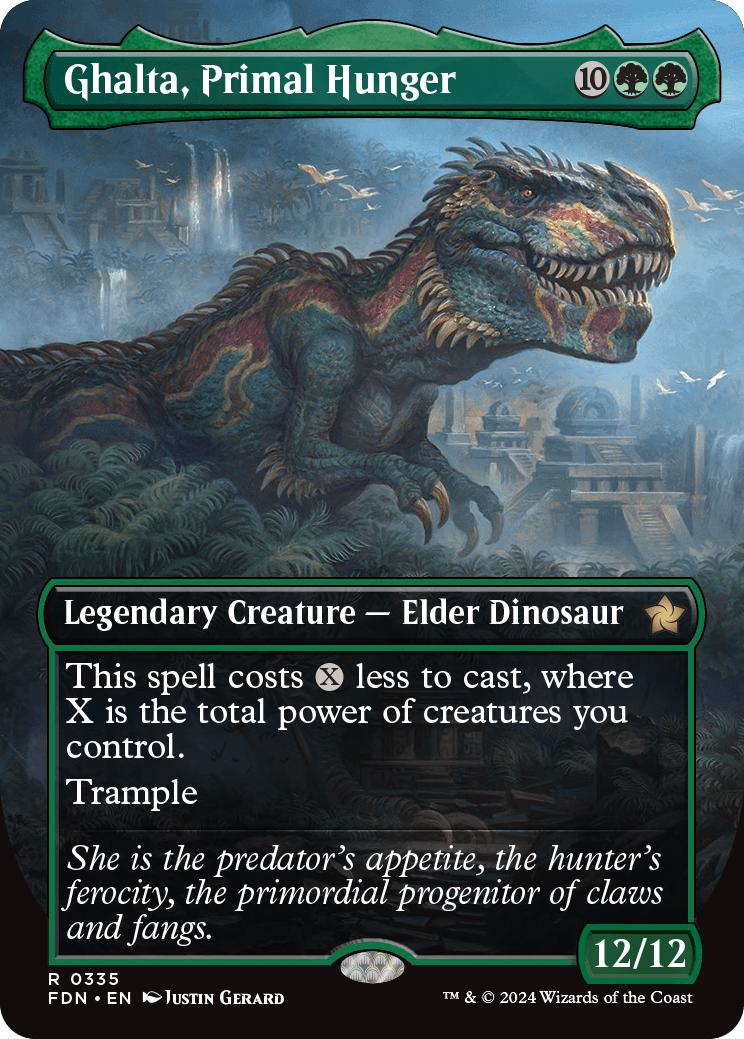 Ghalta, Primal Hunger [335] [Borderless] [Foundations] [Non-Foil]