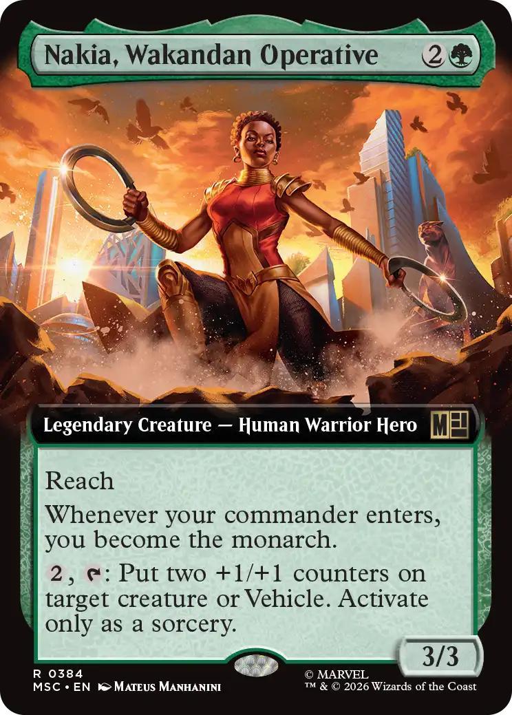 Nakia, Wakandan Operative [384] [Extended Art] [Marvel Super Heroes: Commander] [Non-Foil]