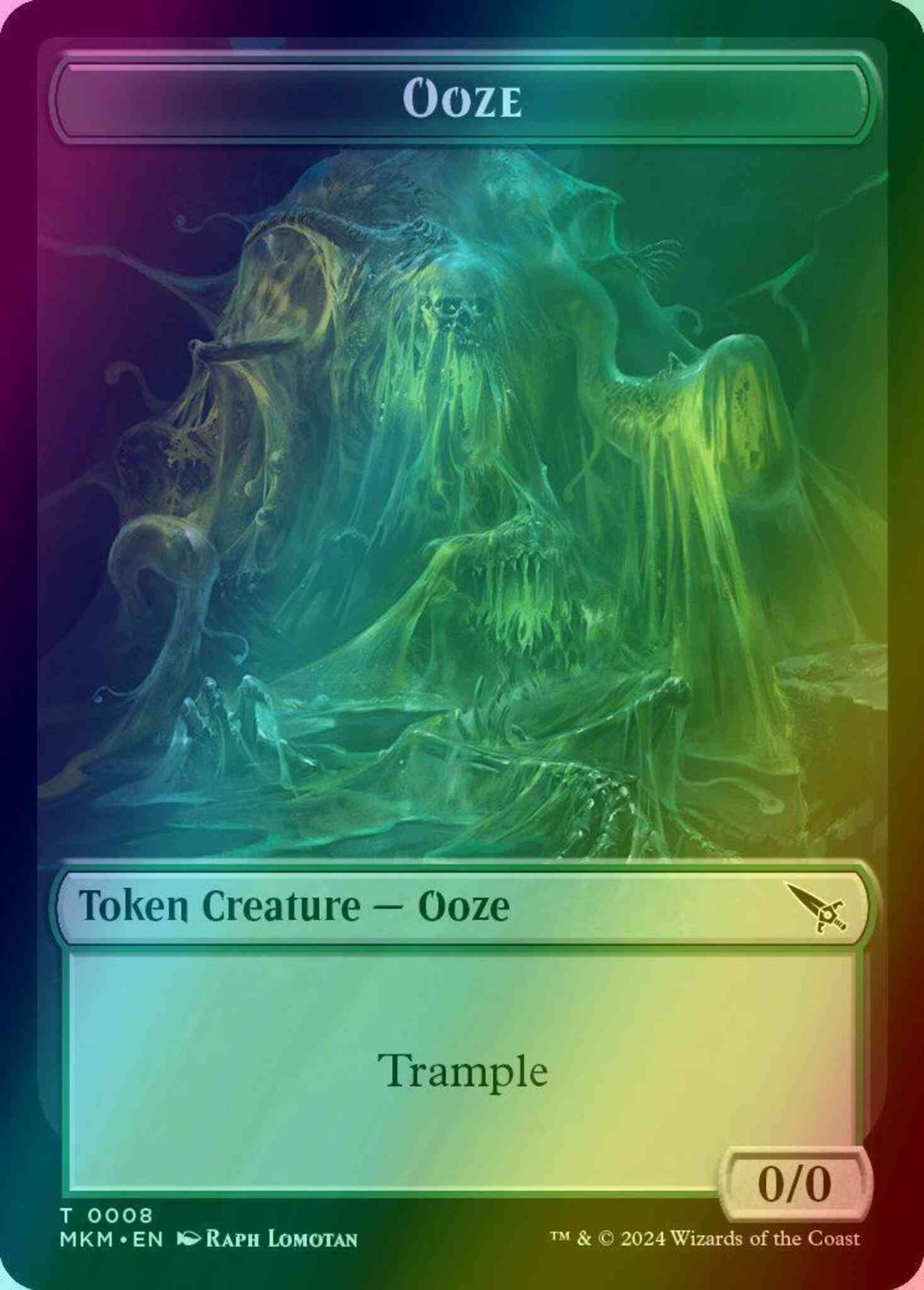 Ooze Token (08) // Thopter Token (20) [Murders at Karlov Manor: Tokens] [Foil]