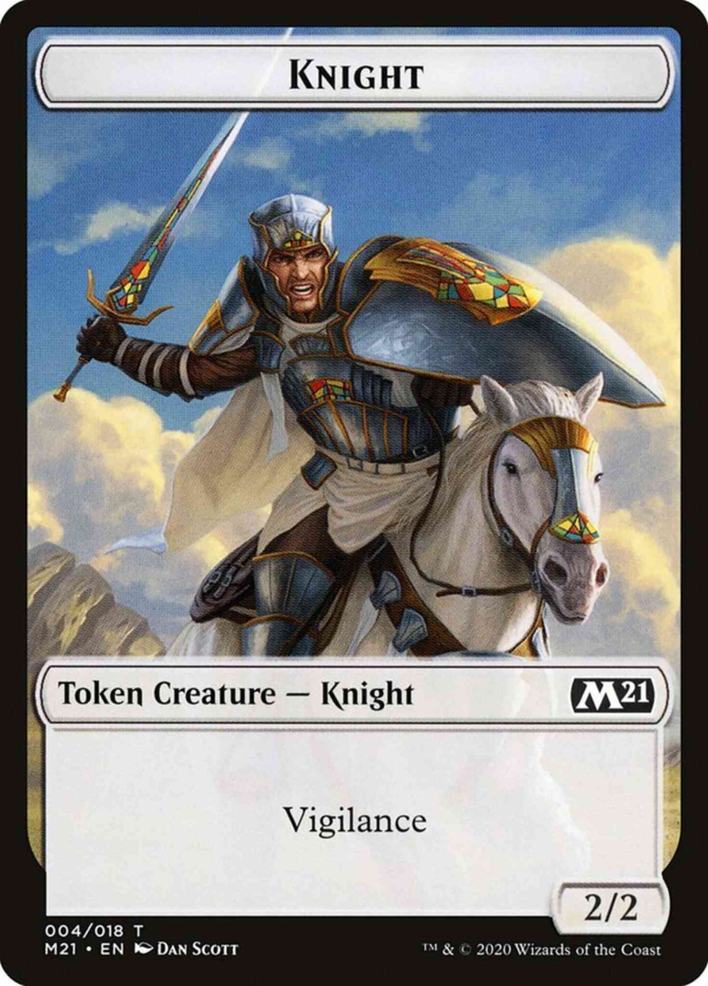 Knight Token [04] [Core Set 2021 Tokens] [Non-Foil]