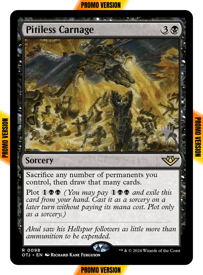 Pitiless Carnage [98p] [Promo Pack] [Outlaws of Thunder Junction: Promos] [Non-Foil]