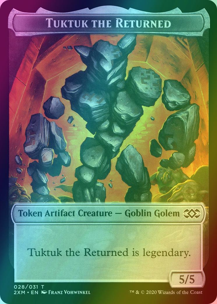 Ooze Token (15) // Tuktuk the Returned Token (28) [Double Masters Tokens] [Foil]