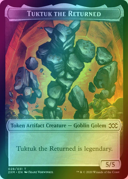Ooze Token (15) // Tuktuk the Returned Token (28) [Double Masters Tokens] [Foil]