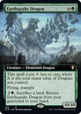 Earthquake Dragon [588] [Extended Art] [Commander Legends: Battle for Baldur's Gate] [Non-Foil]