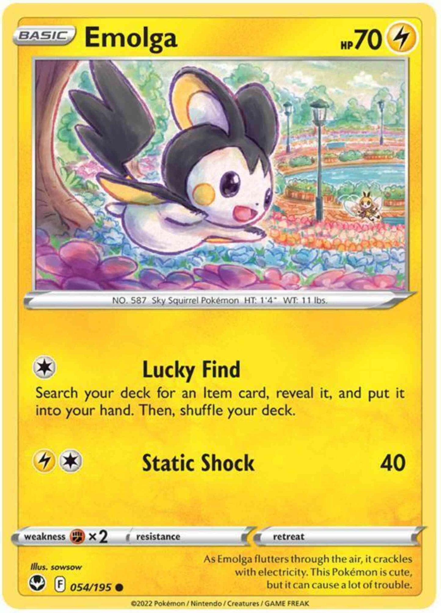 Emolga - 054/195 - Common [swsh12-054] [Non-Holo]
