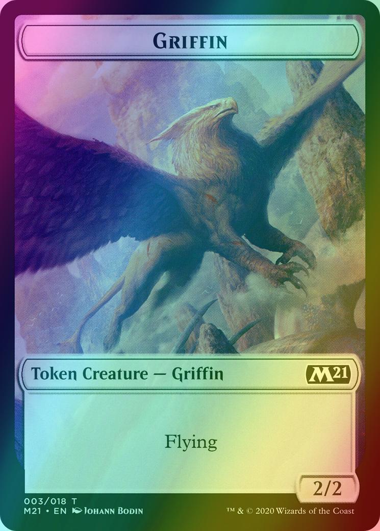 Bird Token (02) // Griffin Token (03) [Core Set 2021 Tokens] [Foil]