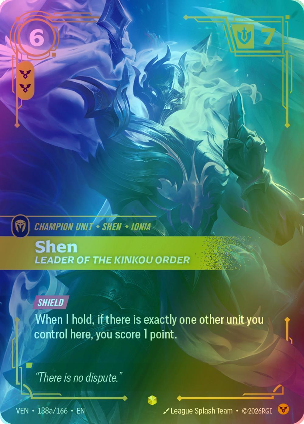 Shen, Leader of the Kinkou Order (Alternate Art) - 138a/166 [Vendetta] [Foil]