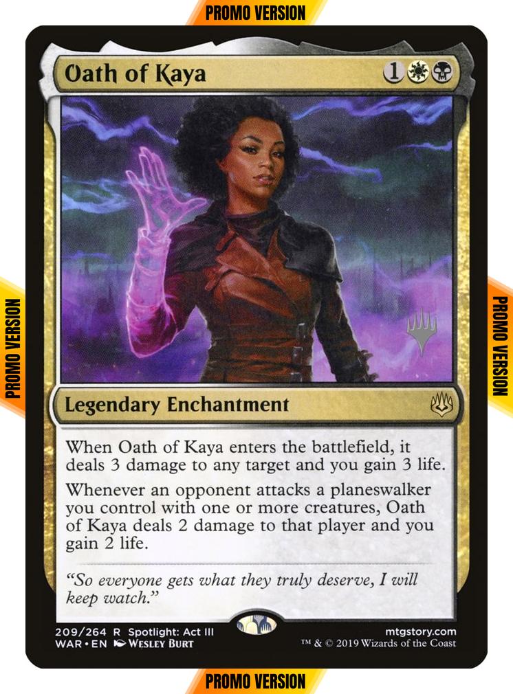 Oath of Kaya [209p] [Promo Pack] [War of the Spark Promos] [Foil]