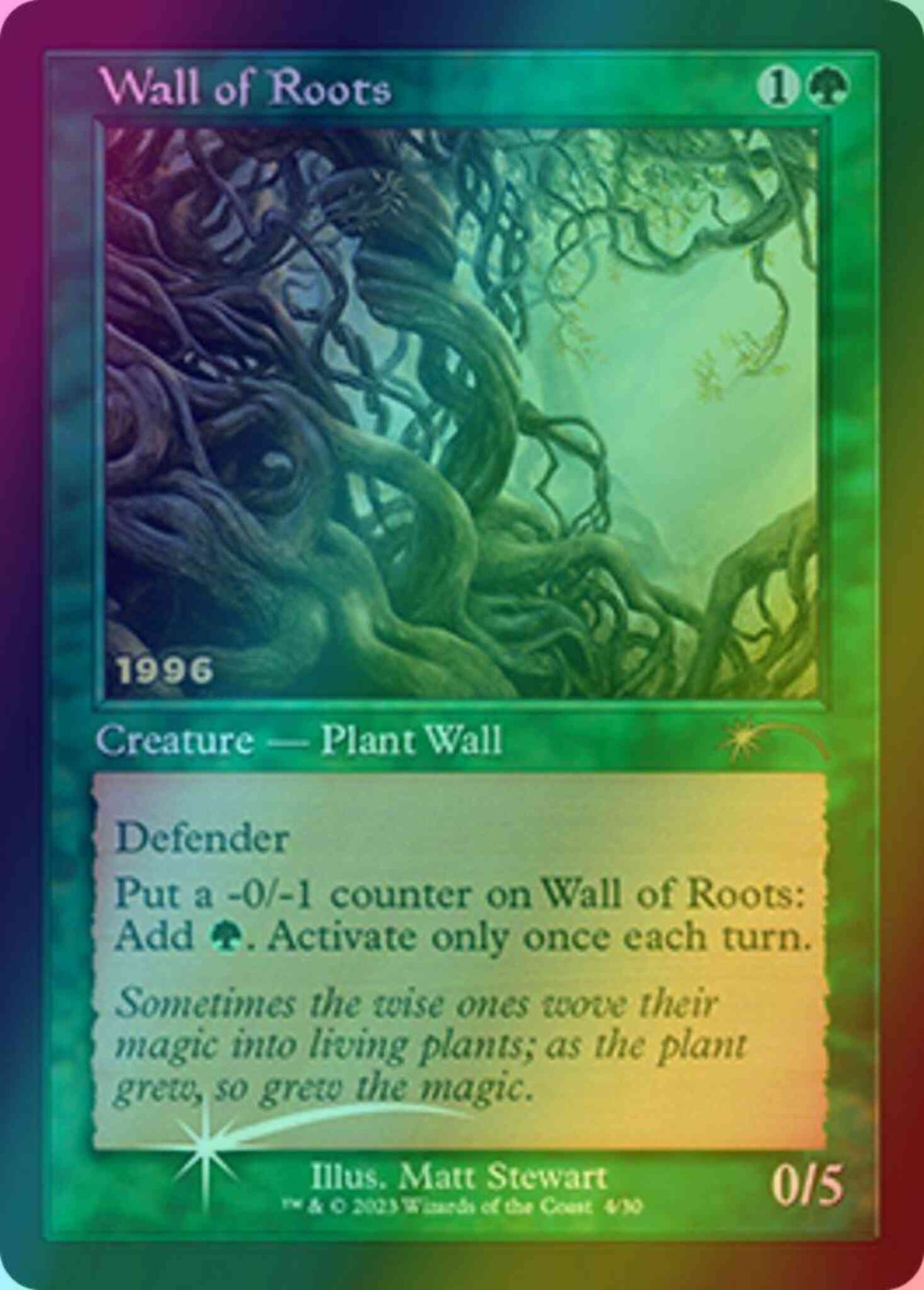 Wall of Roots [4] [Retro Frame] [30th Anniversary Promos] [Foil]