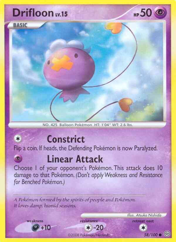 Drifloon - 58/100 - Common [dp7-58] [Reverse Holo]