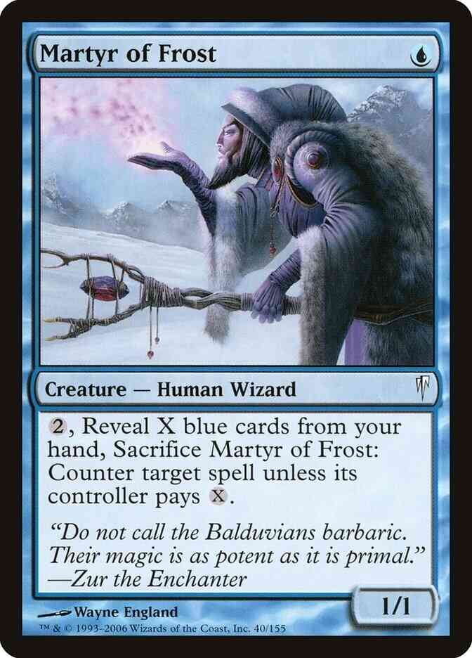 Martyr of Frost [40] [Coldsnap] [Non-Foil]