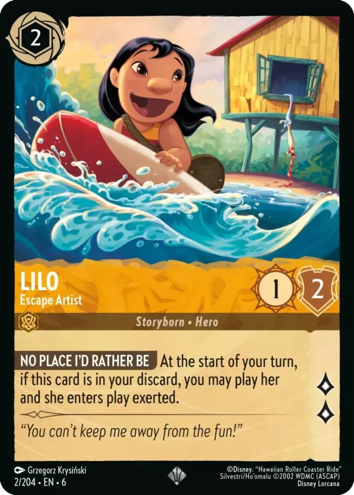 Lilo - Escape Artist - 2/204 [Azurite Sea] [Non-Foil]