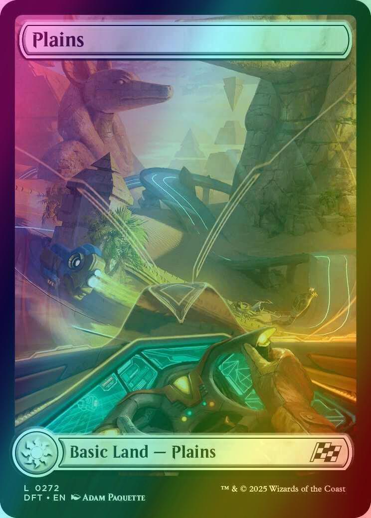 Plains [272] [Full Art] [Driver's Seat] [Aetherdrift] [Foil]