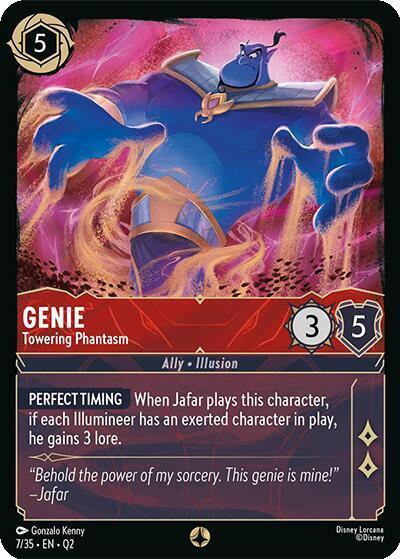 Genie - Towering Phantasm - 7/35 [Illumineer's Quest: Palace Heist] [Non-Foil]
