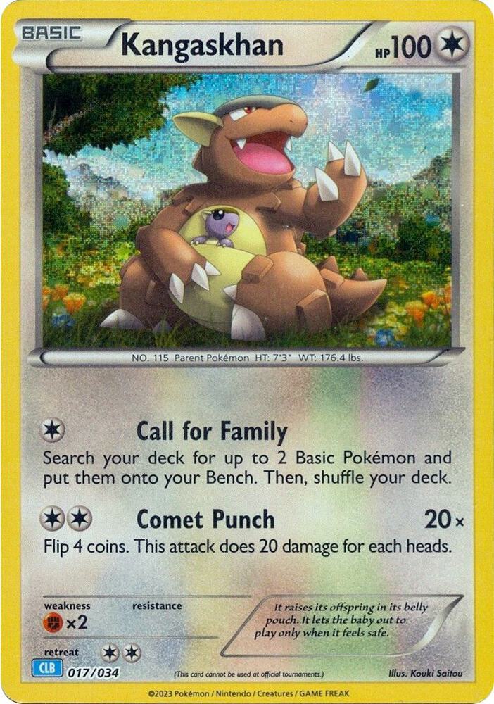 Kangaskhan - 017/034 - Promo - CLB [tcgc-CLB017] [Holo]