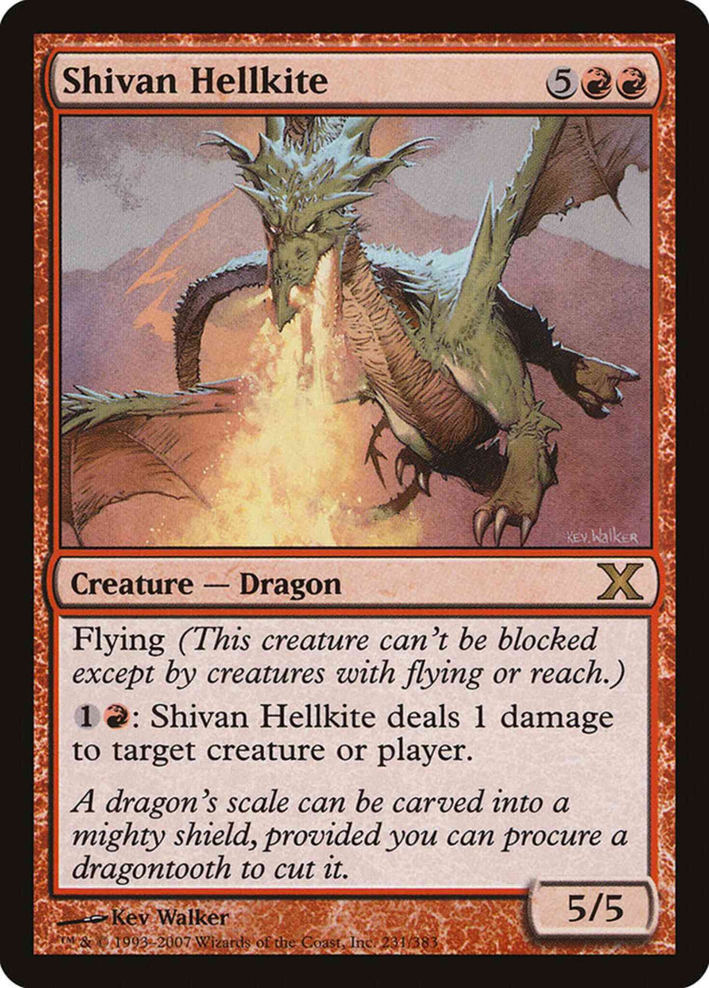Shivan Hellkite [231] [Tenth Edition] [Non-Foil]
