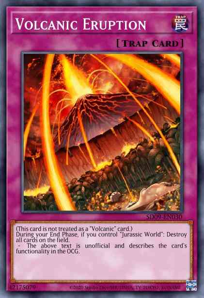 Volcanic Eruption - SD09-EN030 - Common - 1st Edition
