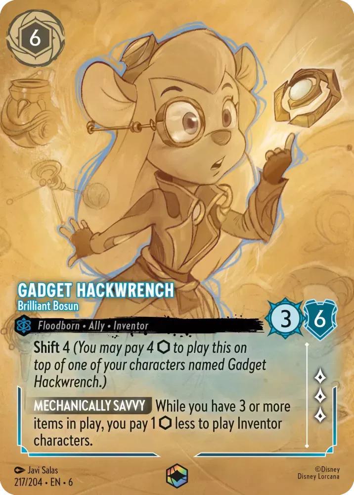 Gadget Hackwrench - Brilliant Bosun (Enchanted) - 217/204 [Azurite Sea] [Holofoil]