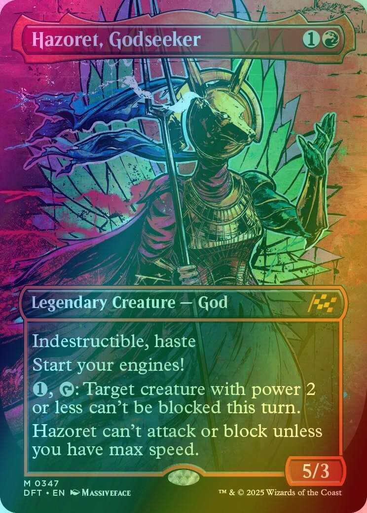 Hazoret, Godseeker [347] [Borderless] [Graffiti] [Aetherdrift] [Foil]