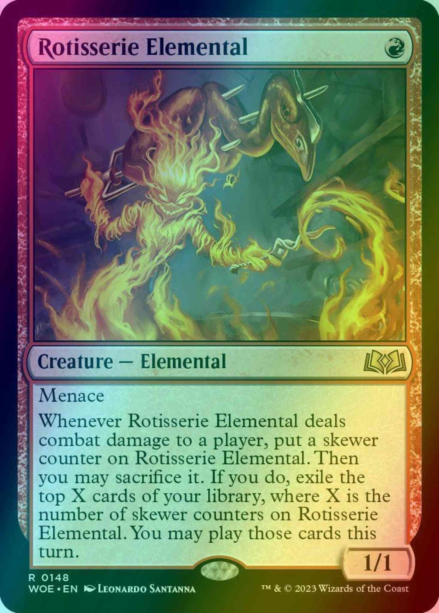 Rotisserie Elemental [148] [Wilds of Eldraine] [Foil]