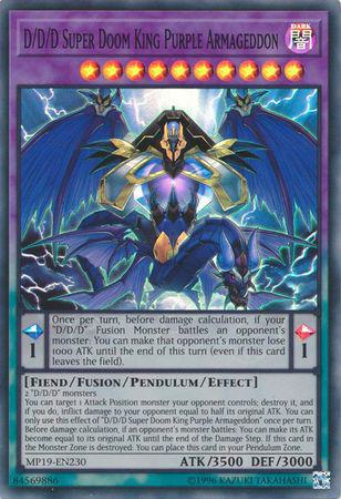 D/D/D Super Doom King Purple Armageddon - MP19-EN230 - Super Rare - Unlimited