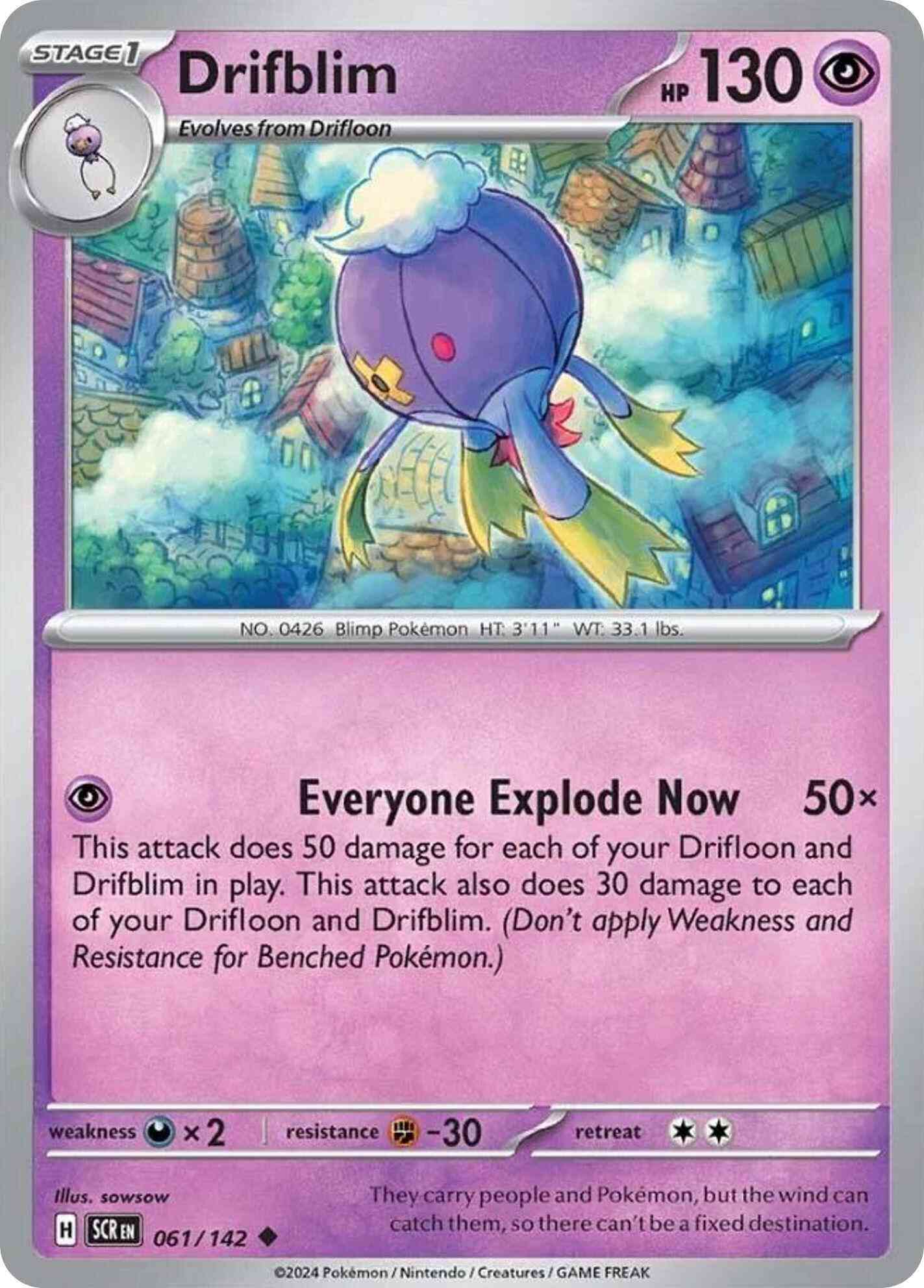 Drifblim - 061/142 - Uncommon [sv07-061] [Non-Holo]