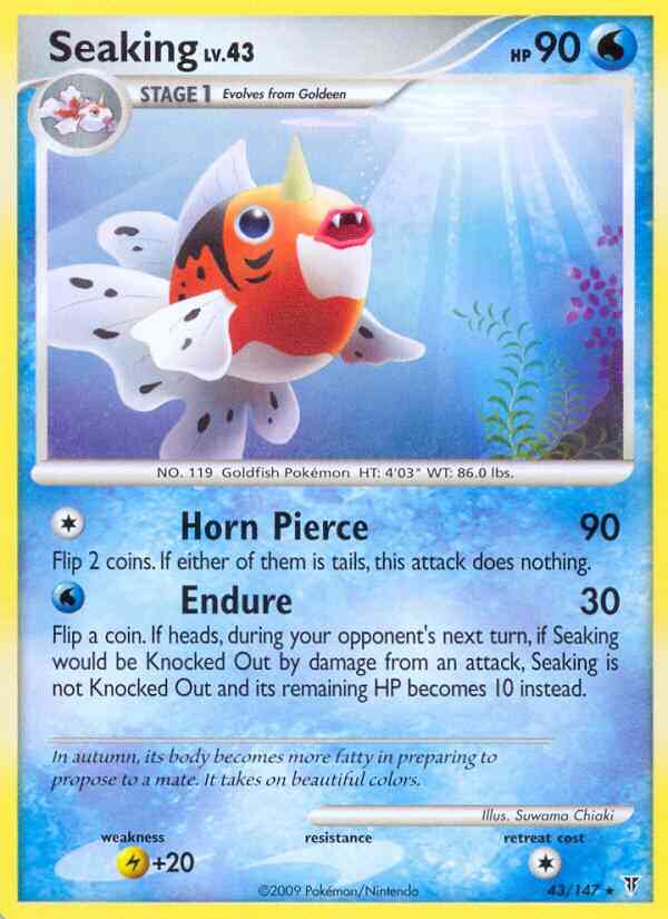 Seaking - 43/147 - Rare [pl3-43] [Non-Holo]