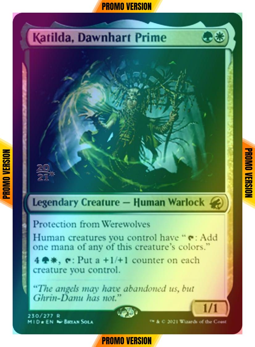 Katilda, Dawnhart Prime [Prerelease] [230s] [Innistrad: Midnight Hunt Promos] [Foil]