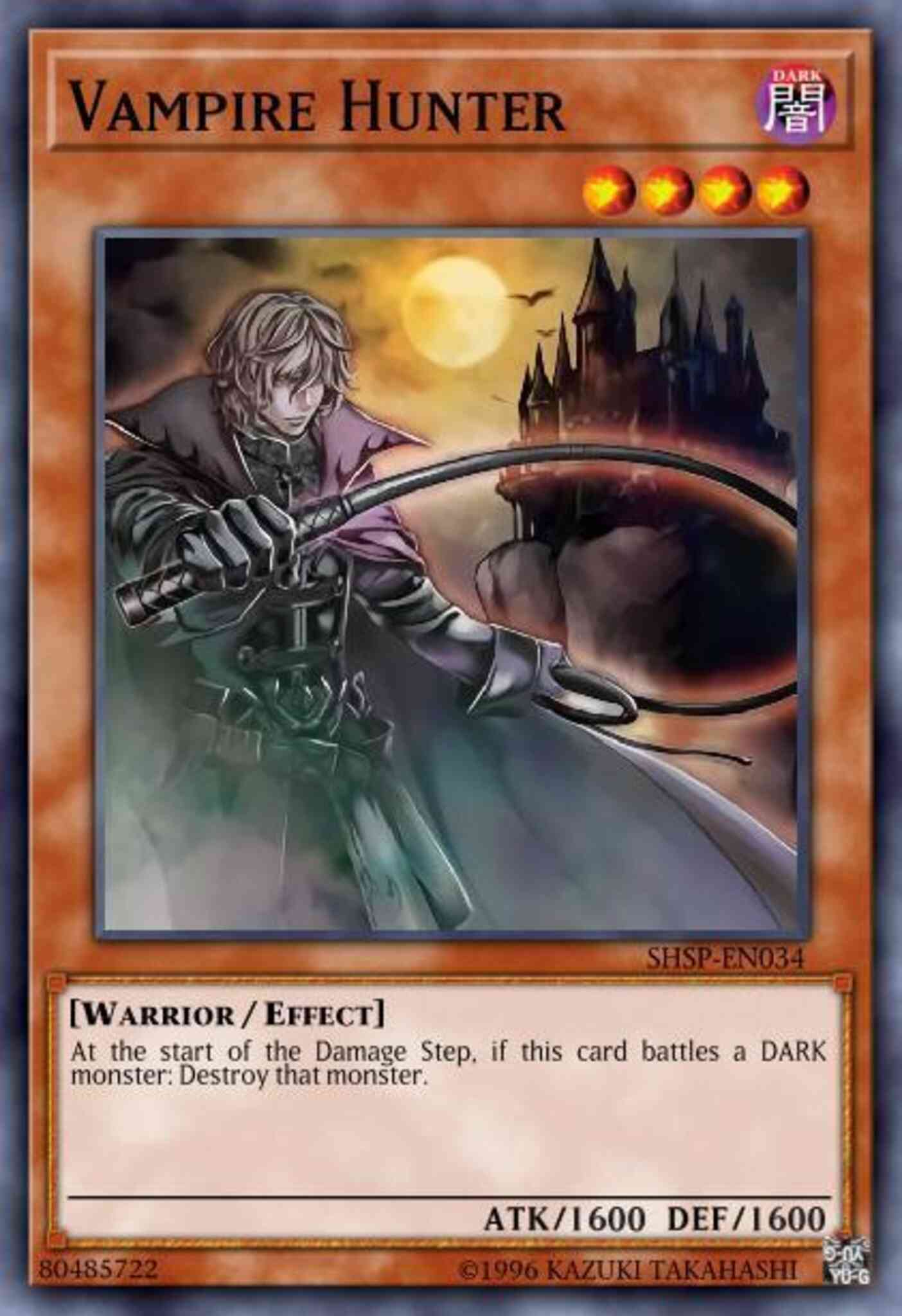 Vampire Hunter - SHSP-EN034 - Super Rare - 1st Edition