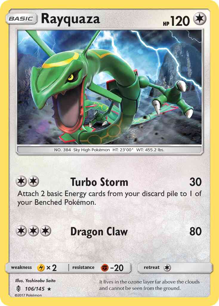Rayquaza - 106/145 - Rare [sm2-106] [Non-Holo]