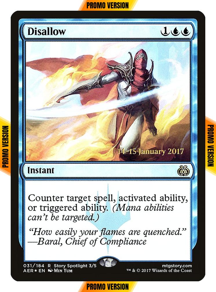 Disallow [31s] [Aether Revolt Promos] [Foil]