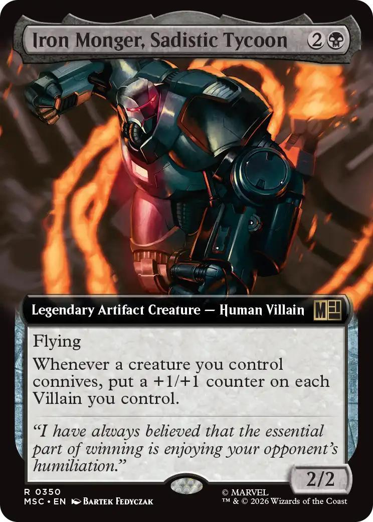 Iron Monger, Sadistic Tycoon [350] [Extended Art] [Marvel Super Heroes: Commander] [Non-Foil]