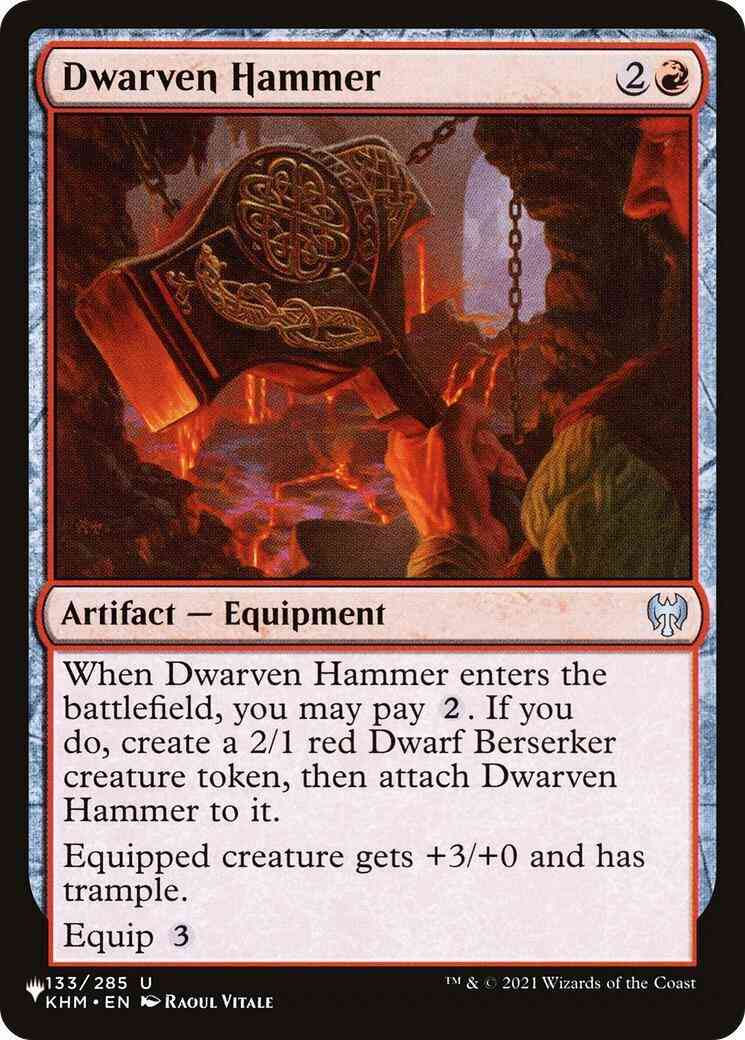 Dwarven Hammer [KHM-133] [The List] [Non-Foil]