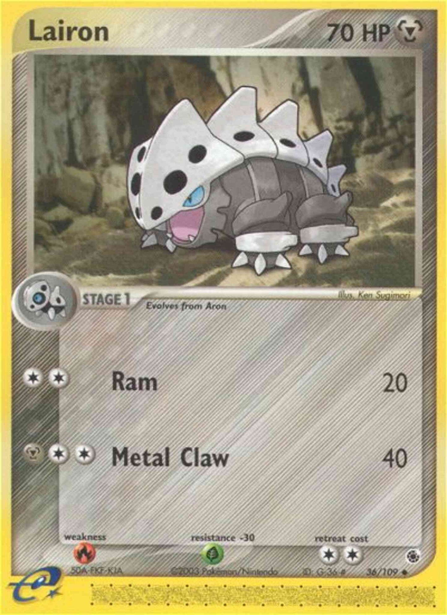 Lairon - 36/109 - Uncommon [ex1-36] [Non-Holo]